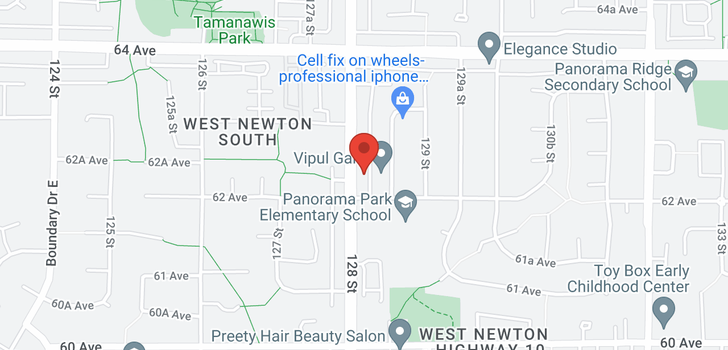 map of 6240 128 AVENUE